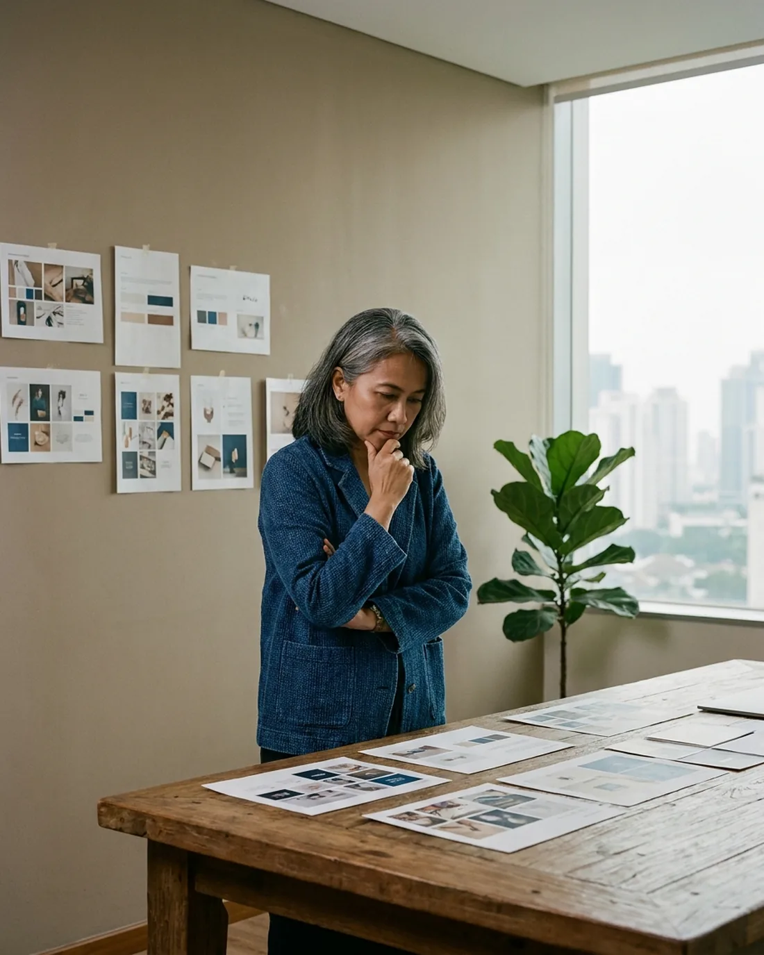A fractional CMO at work in a Jakarta business setting